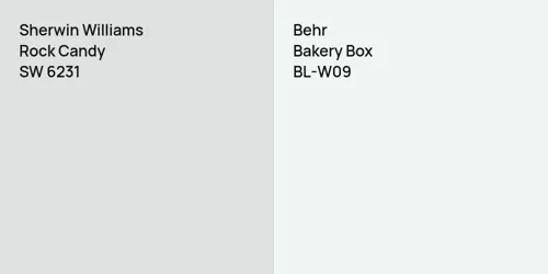 SW 6231 Rock Candy vs BL-W09 Bakery Box