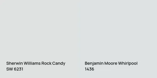 SW 6231 Rock Candy vs 1436 Whirlpool