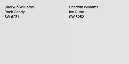 SW 6231 Rock Candy vs SW 6252 Ice Cube