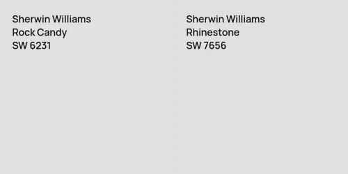 SW 6231 Rock Candy vs SW 7656 Rhinestone