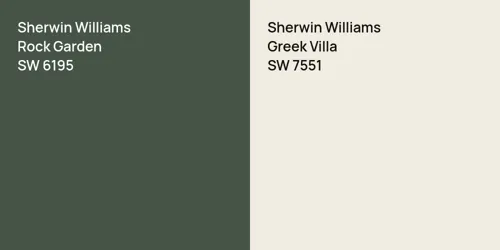 SW 6195 Rock Garden vs SW 7551 Greek Villa