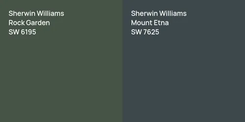 SW 6195 Rock Garden vs SW 7625 Mount Etna