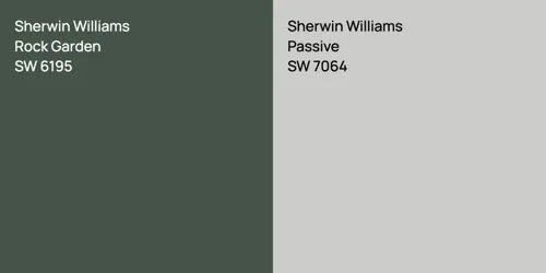 SW 6195 Rock Garden vs SW 7064 Passive