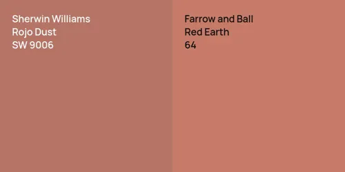 SW 9006 Rojo Dust vs 64 Red Earth