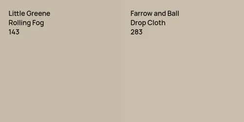 143 Rolling Fog vs 283 Drop Cloth