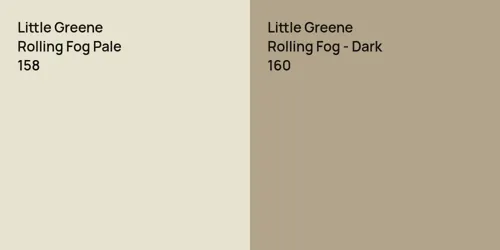 158 Rolling Fog Pale vs 160 Rolling Fog - Dark