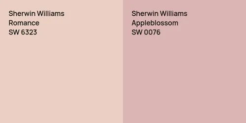 SW 6323 Romance vs SW 0076 Appleblossom