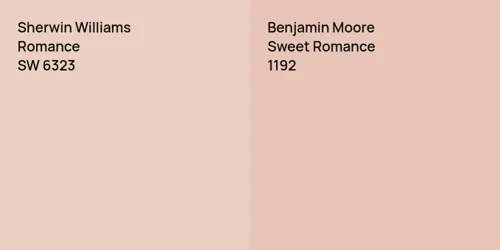 SW 6323 Romance vs 1192 Sweet Romance