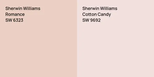 SW 6323 Romance vs SW 9692 Cotton Candy