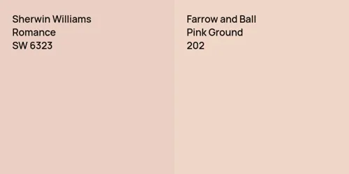 SW 6323 Romance vs 202 Pink Ground