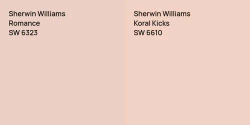 SW 6323 Romance vs SW 6610 Koral Kicks