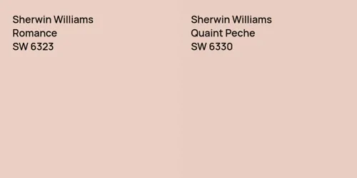 SW 6323 Romance vs SW 6330 Quaint Peche