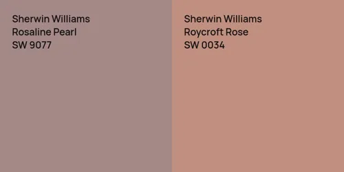 SW 9077 Rosaline Pearl vs SW 0034 Roycroft Rose