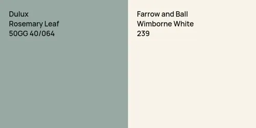 50GG 40/064 Rosemary Leaf vs 239 Wimborne White