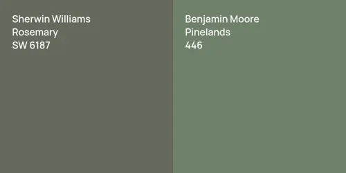 SW 6187 Rosemary vs 446 Pinelands