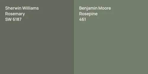 SW 6187 Rosemary vs 461 Rosepine