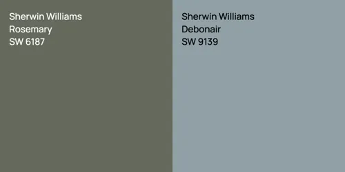 SW 6187 Rosemary vs SW 9139 Debonair