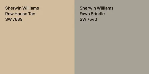 SW 7689 Row House Tan vs SW 7640 Fawn Brindle