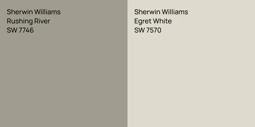 SW 7746 Rushing River vs SW 7570 Egret White