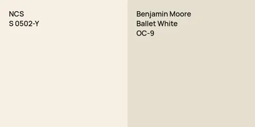 S 0502-Y  vs OC-9 Ballet White