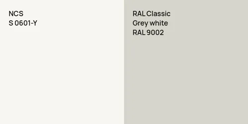 S 0601-Y  vs RAL 9002  Grey white