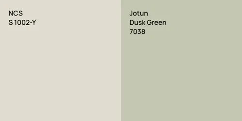 S 1002-Y null vs 7038 Dusk Green