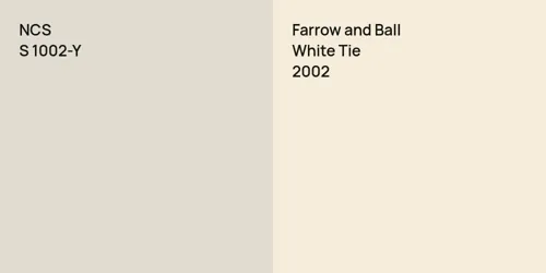 S 1002-Y  vs 2002 White Tie