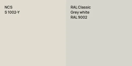 S 1002-Y  vs RAL 9002  Grey white