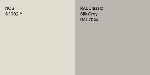 S 1002-Y  vs RAL 7044 Silk Grey