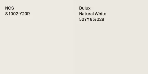 S 1002-Y20R  vs 50YY 83/029 Natural White