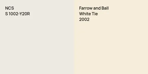 S 1002-Y20R  vs 2002 White Tie