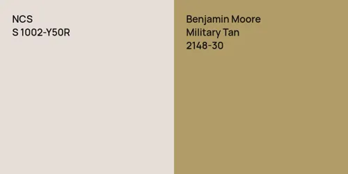 S 1002-Y50R  vs 2148-30 Military Tan