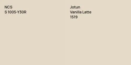 S 1005-Y30R  vs 1519 Vanilla Latte