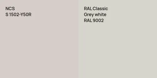 S 1502-Y50R  vs RAL 9002  Grey white