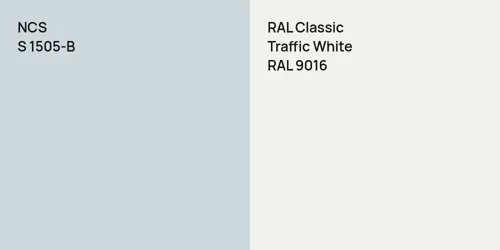 S 1505-B  vs RAL 9016 Traffic White