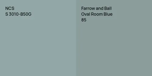 S 3010-B50G  vs 85 Oval Room Blue