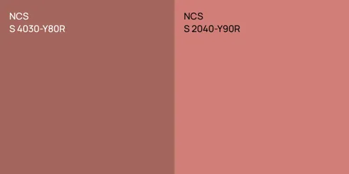 NCS S 4030-Y80R vs. NCS S 4020-Y90R comparison
