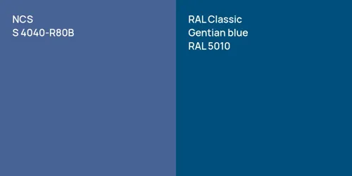 S 4040-R80B  vs RAL 5010  Gentian blue