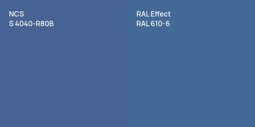 S 4040-R80B  vs RAL 610-6 