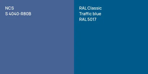 S 4040-R80B  vs RAL 5017  Traffic blue