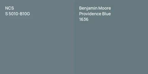 S 5010-B10G  vs 1636 Providence Blue