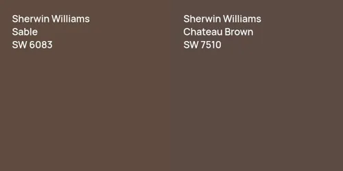 SW 6083 Sable vs SW 7510 Chateau Brown