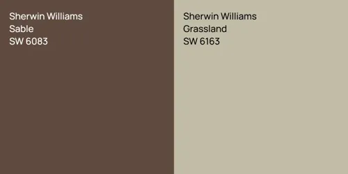 SW 6083 Sable vs SW 6163 Grassland