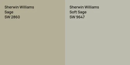 SW 2860 Sage vs SW 9647 Soft Sage