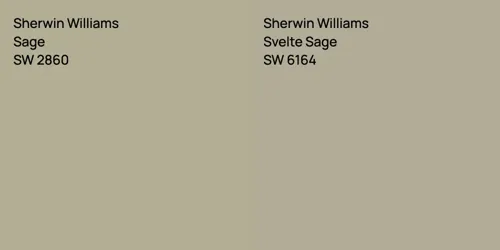 SW 2860 Sage vs SW 6164 Svelte Sage