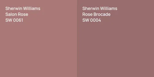 SW 0061 Salon Rose vs SW 0004 Rose Brocade