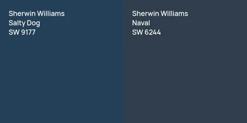 SW 9177 Salty Dog vs SW 6244 Naval