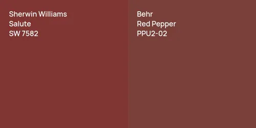 SW 7582 Salute vs PPU2-02 Red Pepper