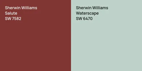 SW 7582 Salute vs SW 6470 Waterscape