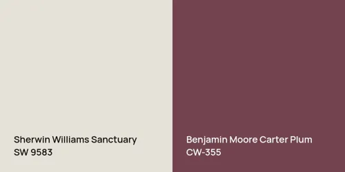 SW 9583 Sanctuary vs CW-355 Carter Plum